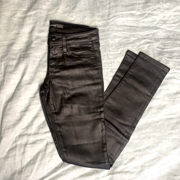 Joe’s Jeans Coated Black Skinny Jean - Picture 1 of 7